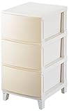 サンカ ルームス(ROOM'S) チェスト 3段 (幅34 奥行42) サンドホワイト RM-S343(SWH)