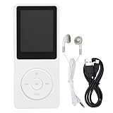 MP3プレーヤー、ポータブル1.8インチMP3ミュージックプレーヤー/カードリーダー、64GBメモリカード、音楽、ビデオ、画像、電子書籍をサポート(白い)
