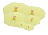 Charles Viancin Lilypad Lid Set of 6 - Large, Medium, Med/Small, Small, Drink Cover Set by Charles Viancin