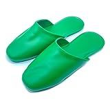 ザ・スリッパ ビニールスリッパ メンズ 業務用 セット薄型 抗菌 トイレ 通年 PVC Lサイズ a100-L (グリーン)