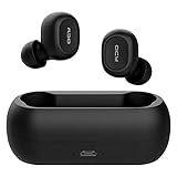 QCY T1 Bluetooth 5.0 完全ワイヤレスイヤホン 自動ペアリング 自動ON/OFF 両耳通話 Hi-Fi 全指向性 マイク搭載 《メーカー1年保証》 ノイズキャンセリング TWS IPX4 防水 防汗 ブルートゥース イヤホン iPhone Android 対応 左右分離型 イヤホン bluetooth ヘッドホン 両耳 片耳 対応 Siri対応 ハンズフリー 通話 ブラック QCY-T1BK〔量販パッケージ版〕