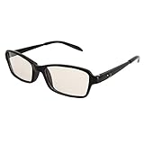 不二貿易 パソコングラス キッズ スクエア ブラック 子供用 12119