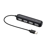 Digio2 USB2.0 Type-C 4ポートハブ ブラック Z4115