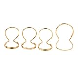 4個 ギターピック 金属多機能バタフライフィンガーピック親指ピック演奏用 (金