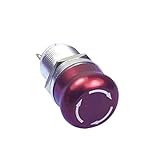 Lovoski 19mm 　セルフロッキング 　 フラットヘッド　 ステンレス鋼 　ストップ 緊急 スイッチ