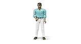 Bruder Man Medium Skin White Jeans Toy Figure [並行輸入品]