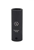GearWrench 84552N 1/2 Drive 6 Point Deep Impact SAE Socket 3/4 Black [並行輸入品]