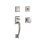Baldwin FDNAPXROUTSR150 Reserve Full Dummy Handleset Napa x Round with Traditional Square Rose in Sa