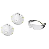 3M 使い捨て式防じんマスク 8812J-DS1 2枚入り 国家検定合格品 & 保護めがね