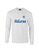 NCAA Seton Hall Pirates加工長袖Tシャツ、4 x、ホワイト