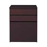 デスクサイドキャビネット　　ダークブラウン　ワゴン