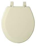 Achim Home Furnishings TOWDSTBN04 17-Inch Fantasia Standard Toilet Seat, Wood Bone [並行輸入品]