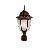 Acclaim 5067BW/FR Suffolk Collection 1-Light Post Mount Outdoor Light Fixture, Burled Walnut [並行輸入品]