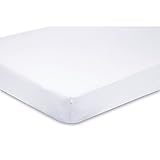 Cot Bed Jersey Fitted Sheet 100% Cotton White by For-your-Little-One
