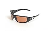 Edge Eyewear TXB215 Brazeau Safety Glasses, Black with Polarized Copper "Driving" Lens [並行輸入品]