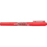 三菱鉛筆:uni 水性顔料マーカープロッキーツイン細字 赤 PM120T.15 型式:PM120T.15