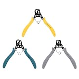 Cuifati ワンステップルーパーセット、ジュエリー作成ツール用の1.5mm 2.25mm 3mmループ付きワイヤールーピングプライヤー3本と18 26 Gクラフトワイヤー