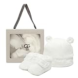 [アグ] ベビーシューズ ベビー用品 ビクスビー アンド ビーニー ホワイト キッズ 1120951I BDB BIXBELL AND BEANIE GIHT SET BLANC DE BLANC 2／3(6-12months) [並行輸入品]