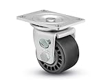 Shepherd BLS Series 3 Diameter Glass Filled Nylon Wheel Swivel Caster with Thumb Screw Brake, 4-1/8 