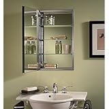 Jensen s468244ss Studio IVシリーズRecessed Beveled薬ミラーキャビネット,ホワイト
