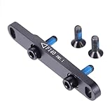 Etermeta 自転車 フロントブレーキブラケット フラットマウント変換シート ディスクブレーキ マウントアダプター アルミ合金製 錆止め ロードバイク140/160