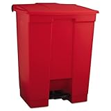 ニューウェル・ラバーメイド社 ラバーメイド　ステップオンコンテナ　レッド 614505