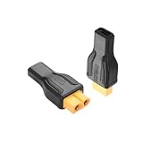 SinLoon 2個 XT60-USB C アダプター コンバーターヘッド XT60- TYPE CワイヤレスTS100はんだごて、FPVモニター電源、ドローン用(XT60メス-Type Cメス)