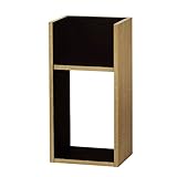 白井産業【SHIRAI】CD コの字 ミニ ラック コビナス ナチュラル ダークブラウン 幅59cm 高さ約30cm COB-3060NK