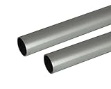 アルミ形材 ｱﾙﾐ丸ﾊﾟｲﾌﾟ 2m 1.0x25mm ｼﾙﾊﾞｰ 2本組　　安田