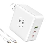 TOPWE 100W 充電器 Type-C USB-C pd 充電器 小型 【PSE技術基準・単ポート100W出力・２つUSB-C ポート・１つUSB-A ポート・折畳プラグ 】 タイプc 充電器 急速充電 パソコン ノートPC MacBook 対応 iPhone15/14/Android Galaxy S22/S10 Xperia AQUOS Arrows Pixel 各種対応