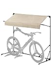 FIELDOOR 自転車置き場 サイクルポート 自転車 テント 自転車小屋 収納 屋根 サイクルガレージ 折りたたみ 庇 家庭用 高耐候 UVカット 耐水 400D カバー 雨よけ 日よけ 駐輪場 庭 バイク サイクルパーキング おしゃれ 屋外 簡単 [1台用] [ライトベージュ]