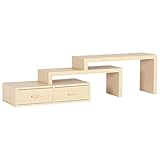 arne HANDSOME 900 テレビ台 コーナー 伸縮 日本製 完成品 ナチュラル