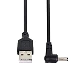 chenyang CY USB 2.0 オス - 3.5mm 1.35mm DC 電源プラグ バレル 5v 直角 90度ケーブル 100cm