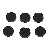 6ｘサムスティック キャップ ソニーPS Vita 1000 2000用 アナログスティック カバー シリコン材 - 黒