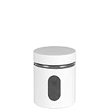 パール金属 保存容器 ホワイト 700ml ガラス製キャニスター コマド HB-4532