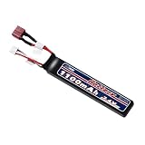 RCリポバッテリー 7.4V 1100mAh 2S 25C 互換リポバッテリー Tプラグ付き105×20×11mm Tプラグリポバッテリー RCカー用 RCトラック用 マジックテープ付き(選択必要) 2025II