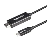 Amazonベーシック USB-C HDMIケーブルアダプター(Thunderbolt 3互換) 4K @ 30Hz 0.3m ブラック