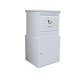 宅配ボックス【horn】戸建て用 おしゃれ 宅急便ポスト:int-ss-5778406 (ホワイト)