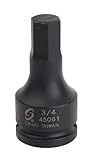 Sunex 45061 3/4-Inch Drive 3/4-Inch Hex Driver Impact Socket by Sunex