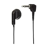 モノラルイヤホン 純正品 MEL91D 片耳 1.0m ラジオ用 軽量 耳掛け式 L型プラグ コンパクト設計