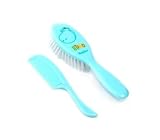 Super Soft Bristle Hair Brush - Hippo Blue by Baby Comfort