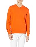 [Amazon Essentials] セーター Vネック メンズ オレンジ L