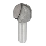 uxcell U溝ルータービット コアボックスルータビット ドリルビット 木工用 デュアル フルート ストレート シャンク 12.7mm x 25.4mm