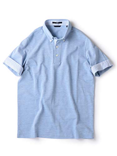 (シップス) SHIPS SC:CTN/LNN BD POLO 112100085 Light Blue2 日本 M-(日本サイズM相当)