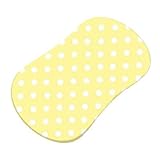 SheetWorld Fitted Bassinet Sheet (Fits Halo Bassinet Swivel Sleeper) - Pastel Yellow Polka Dots Wove