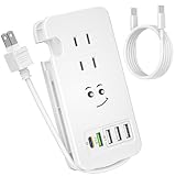 素直な虹 電源タップ usb付き タイプc 急速充電 【USB-C PD急速充電ポート・QC3.0急速充電ポート・3つUSBポート・3つコンセント】USB C-C充電ケーブル付き 電源ケーブル30cm PD3.0 対応 ACアダプター ​iPhone/Xperia/Samsung Galaxy/Android タブレット スマホ等のUSB機器対応