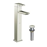 Moen KL90-D-S6711BN 90 Degree Single-Handle Vessel Lavatory Faucet, Brushed Nickel [並行輸入品]
