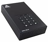 Apricorn 18TB Aegis デスクトップ南京錠 FIPS 140-2 256ビット暗号化ハードドライブ (ADT-3PL256F-18TB)