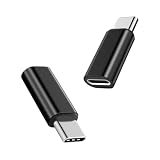 cronincards Type-C iphone 変換 対応 Type-C オス 変換 iphone メス 黑 変換アダプタ 2個セット PD/QC 急速充電 5Gbps 高速データ転送 OTG 対応 オーディオ伝送 いphone メス 変換 Type-c オス アダプタ