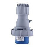P Prettyia 16A 220-250V　マリン　ショアパワー　工業用　産業　電気プラグ　防水　高温耐性　耐食性　　